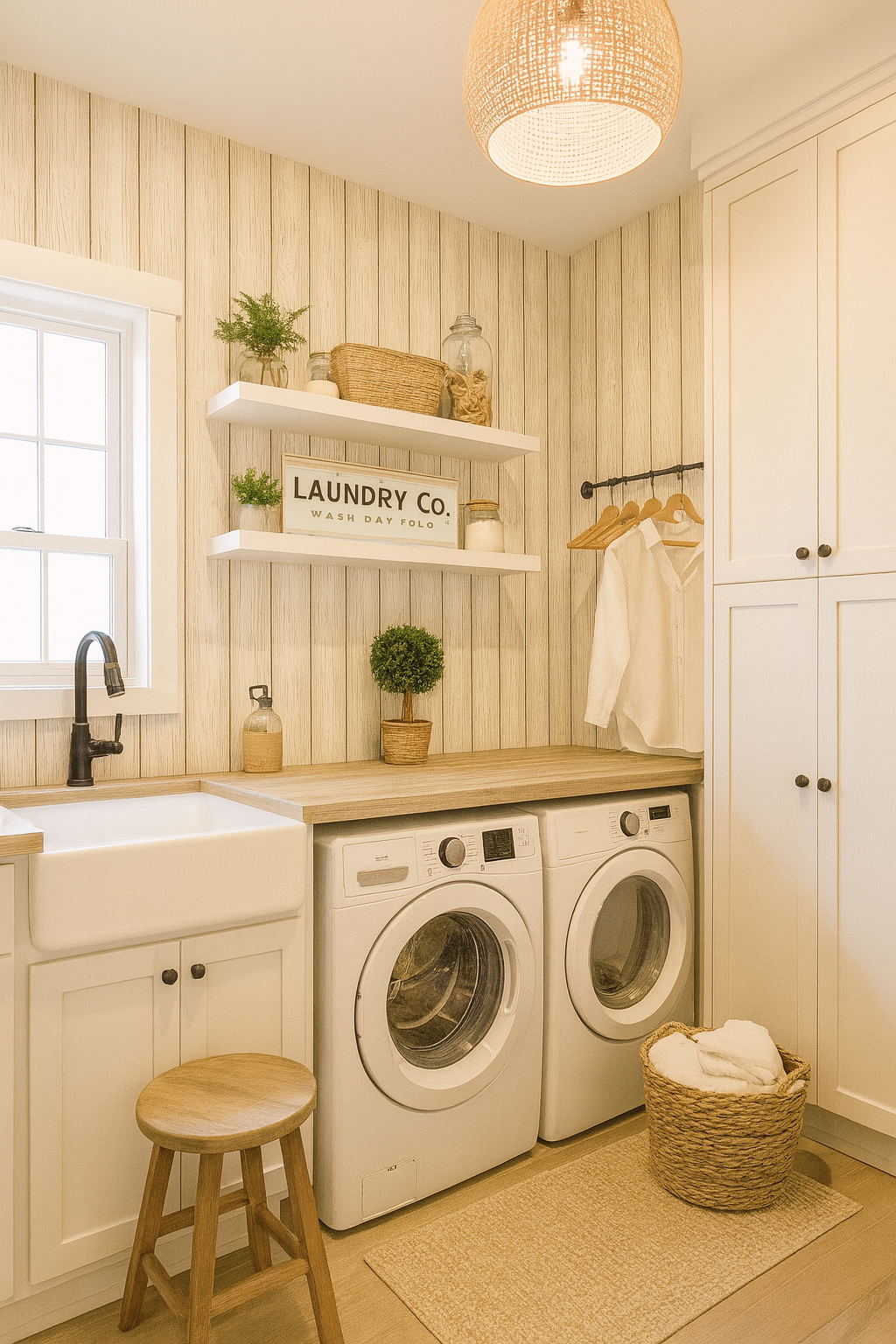5 Farmhouse Laundry Wallpapers That Make Chores Feel Chic