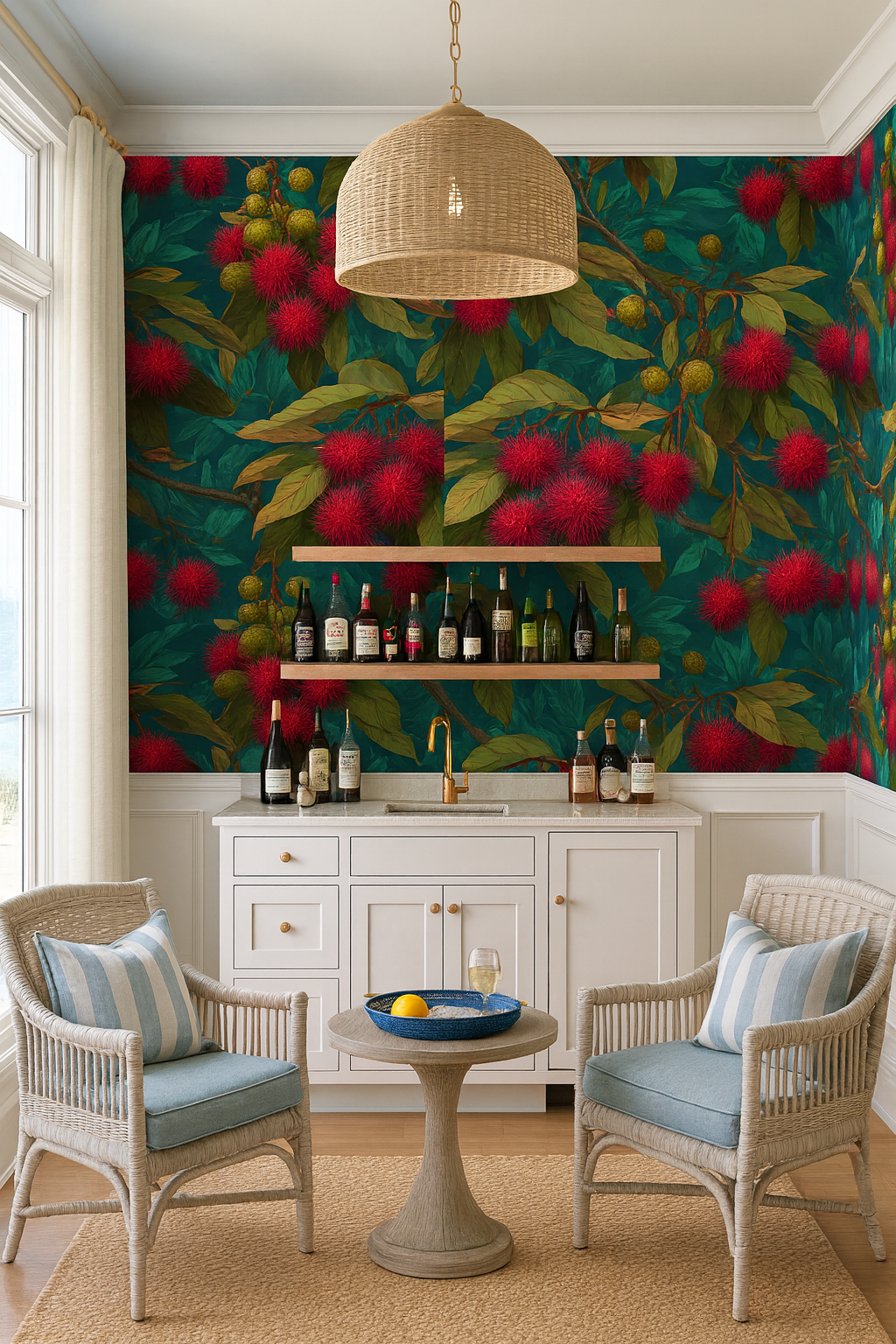 Crimson Rambutan Cluster Wallpaper