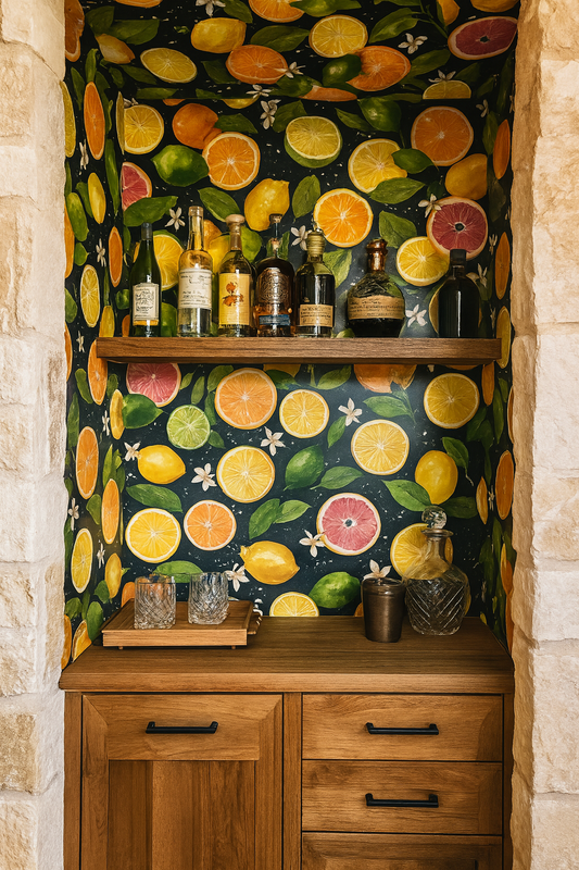 Citrus Noir Carnival Wallpaper