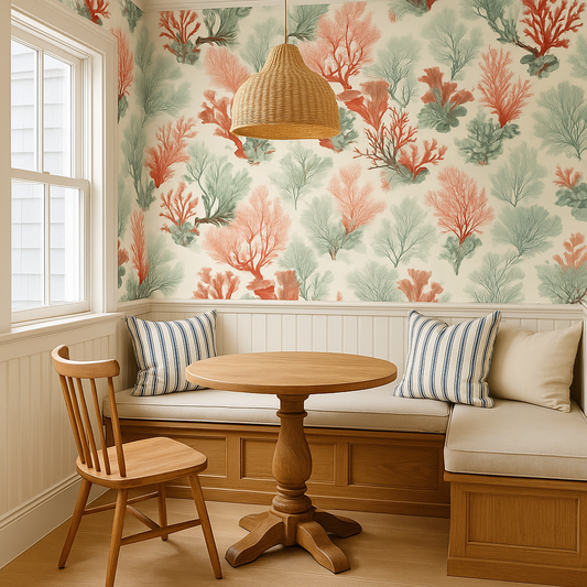 Coral Script Wallpaper