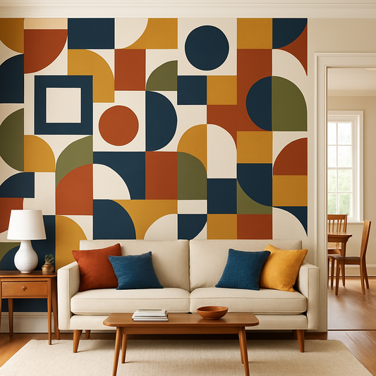 Modernist Blocks Wallpaper