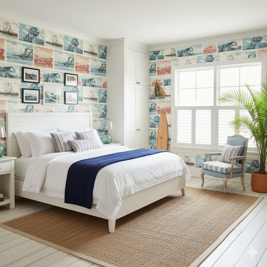 Boardwalk Ephemera Wallpaper