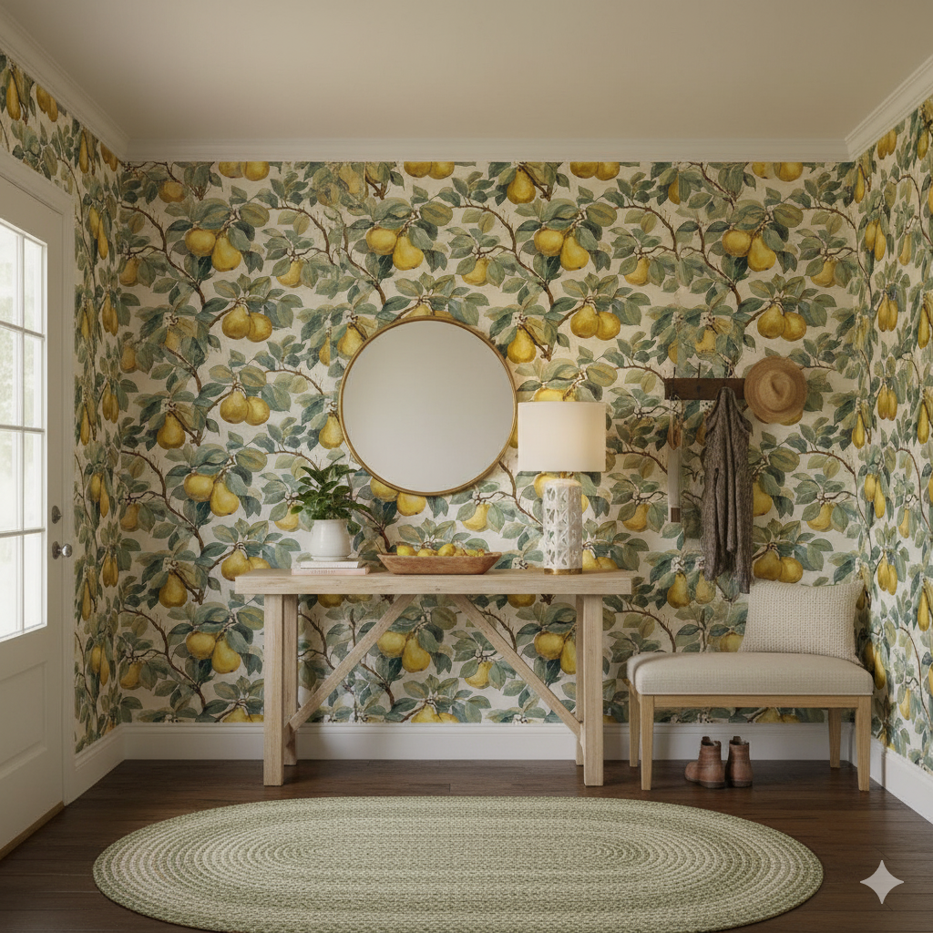 Golden Pear Harvest Wallpaper