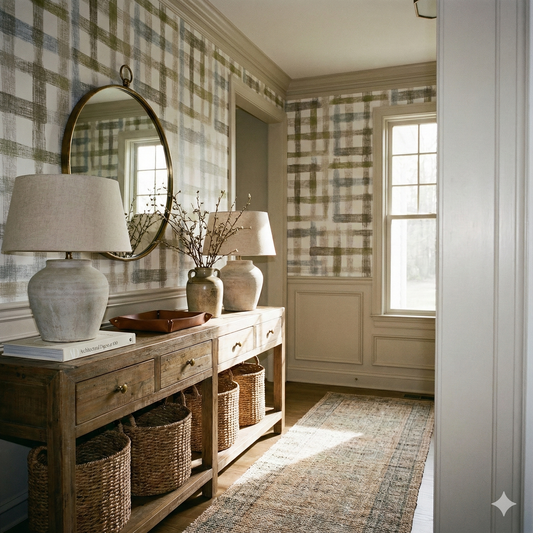 Brackenhold Check Wallpaper