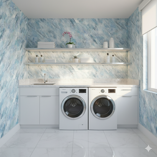 Glacial Veil Wallpaper