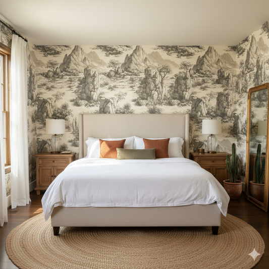 Guadalupe Etching Wallpaper