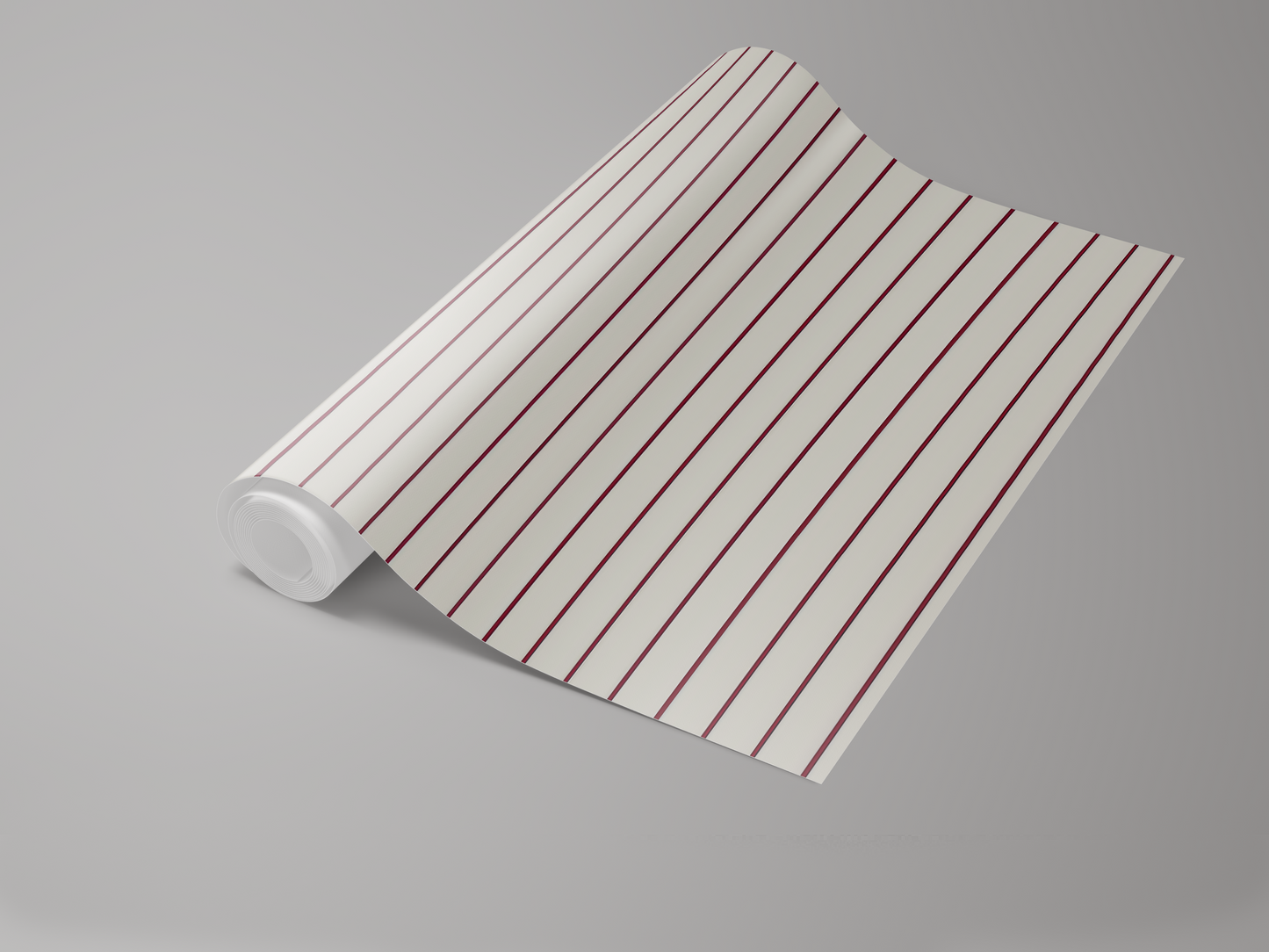 Oxblood Stripe Wallpaper