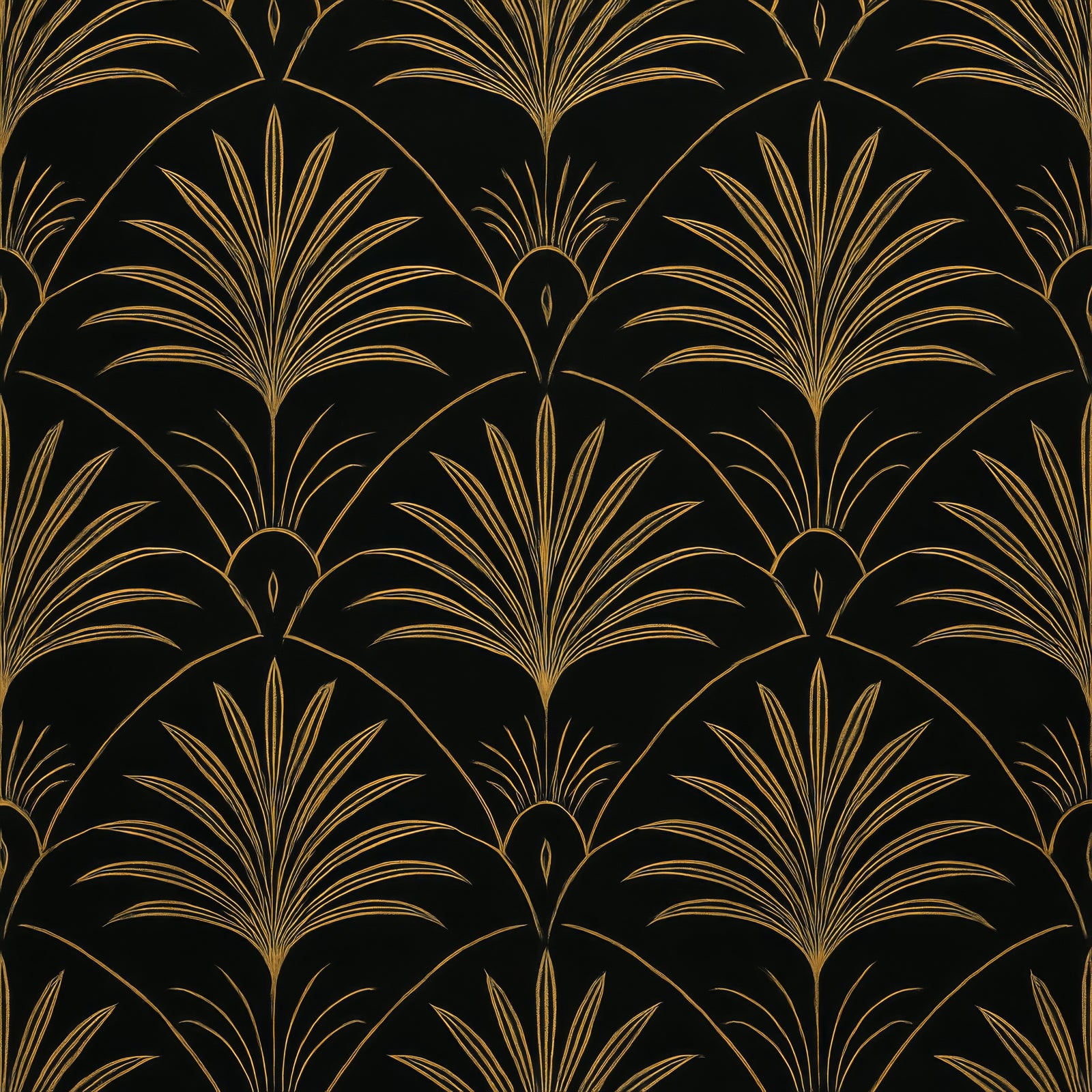 Art Deco Palm Wallpaper