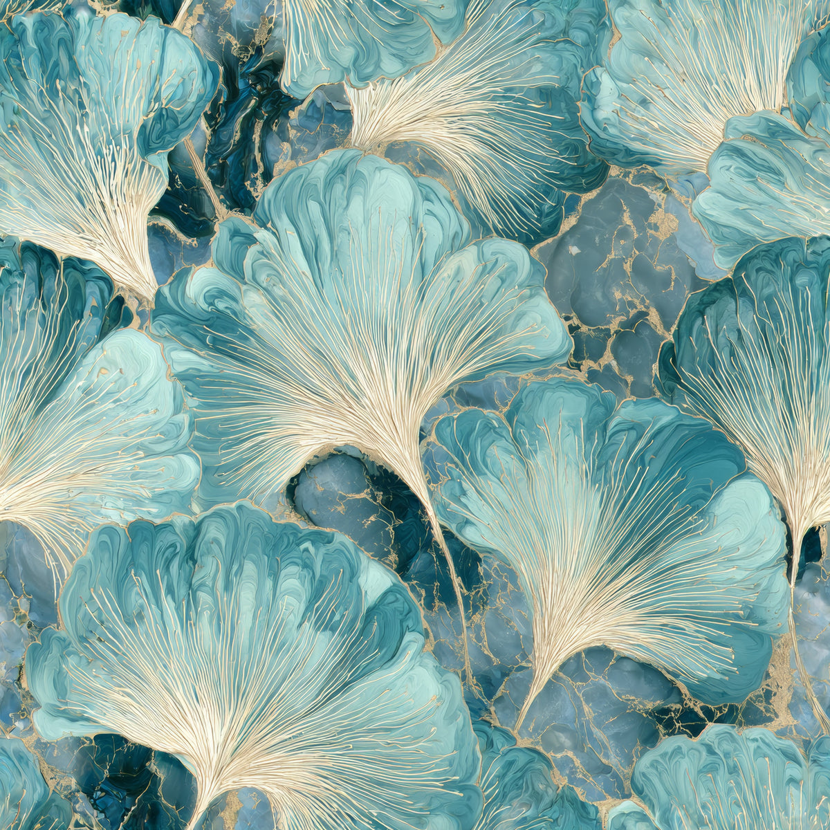 Sweeping Malachite Palms — wallpaper pattern