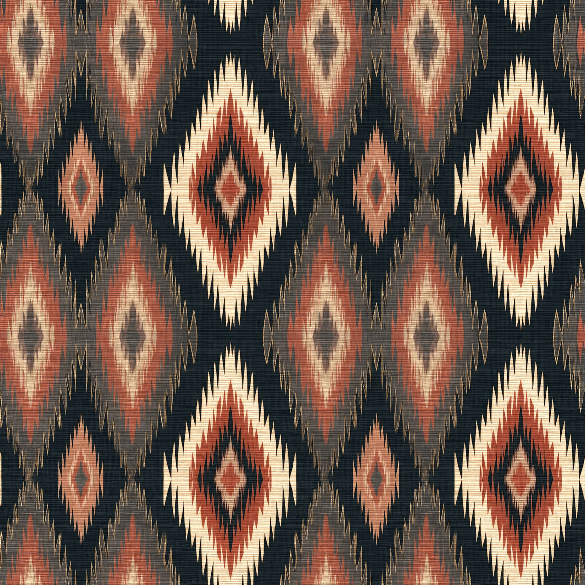 Stepped Ember Diamonds — wallpaper pattern