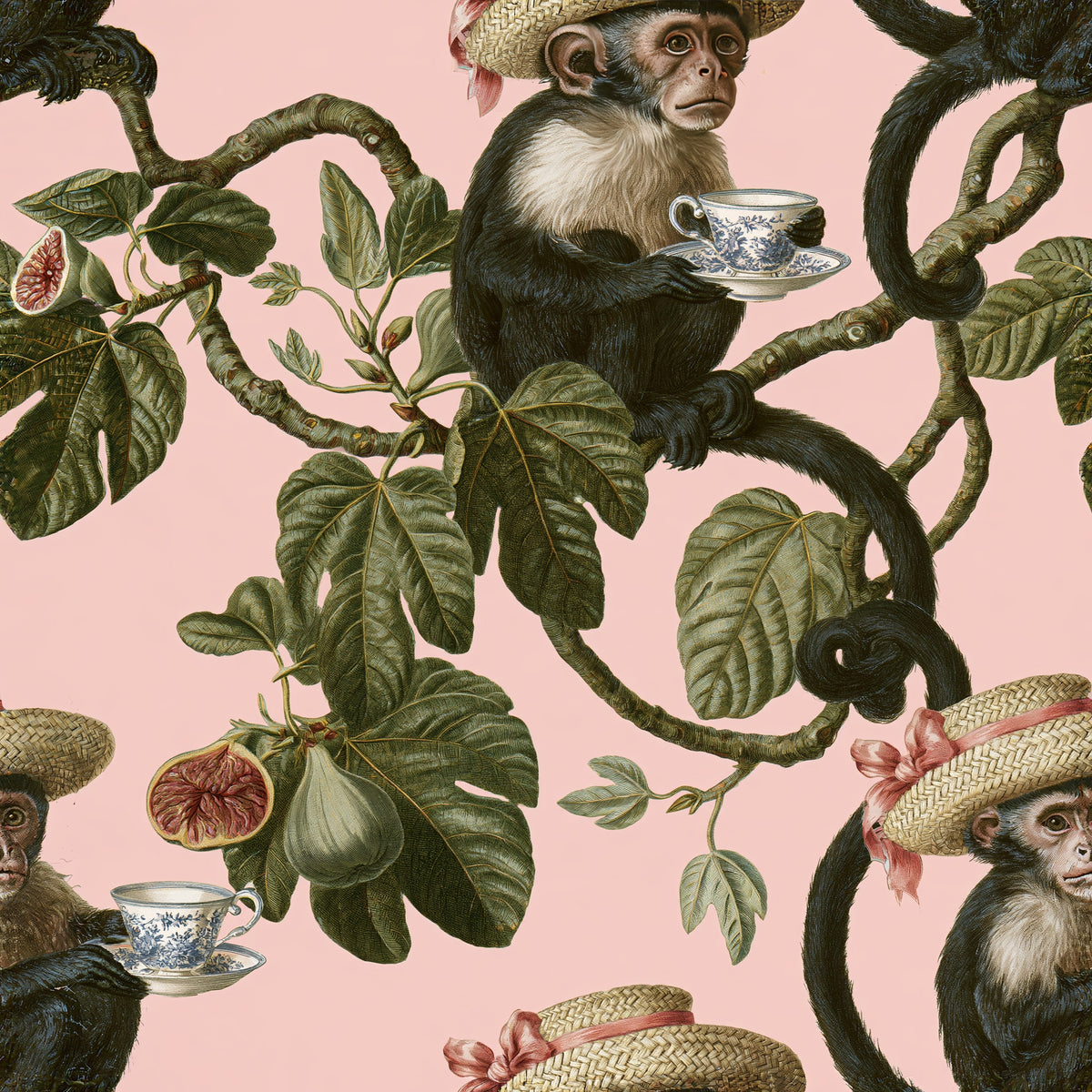 Tea in the Canopy — wallpaper pattern