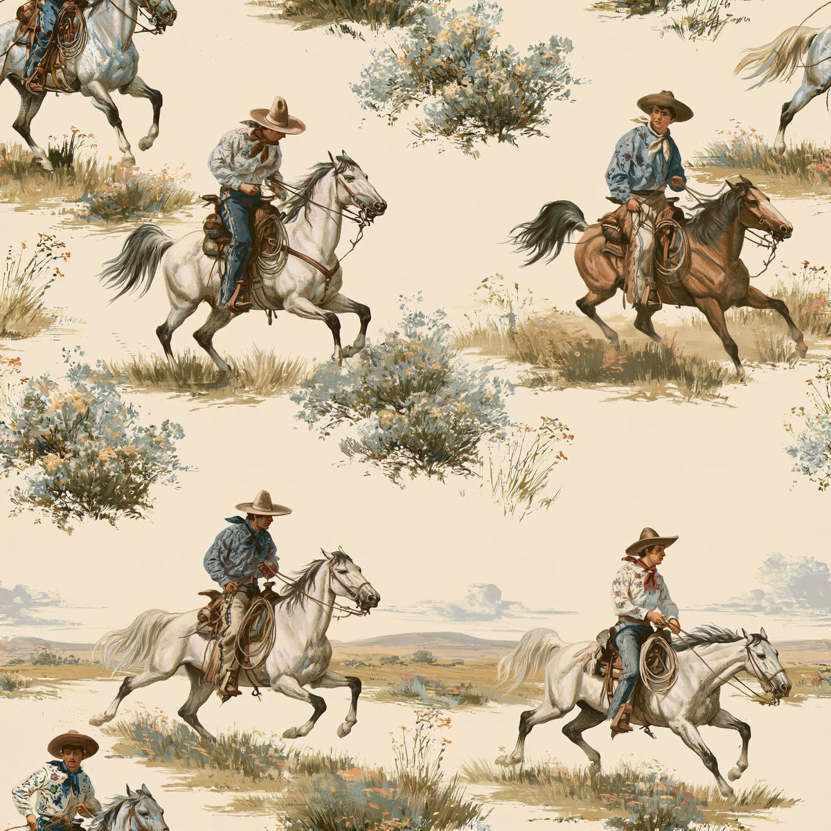 Vaquero Traverse — wallpaper pattern