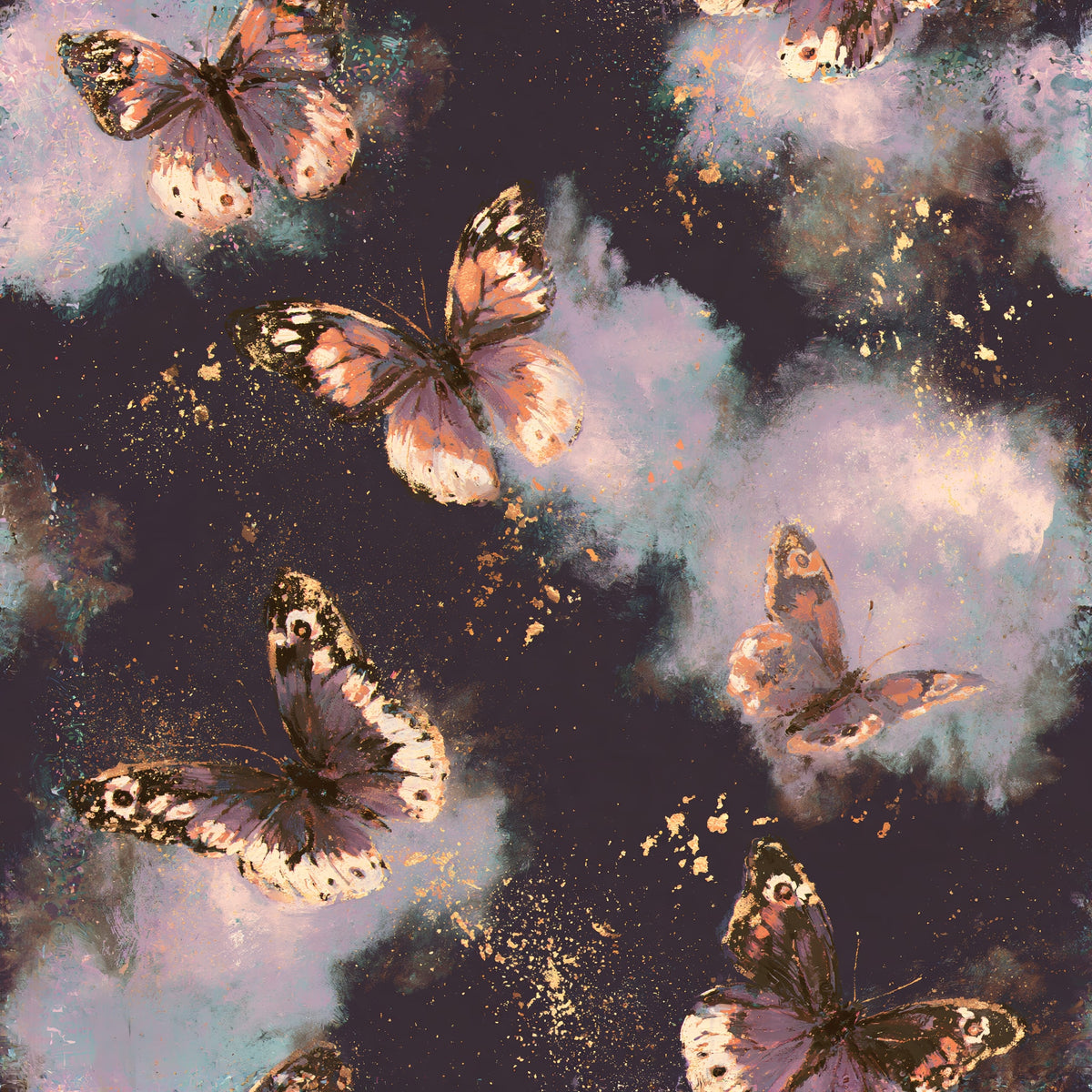 Clouded Wing Canvas — wallpaper pattern