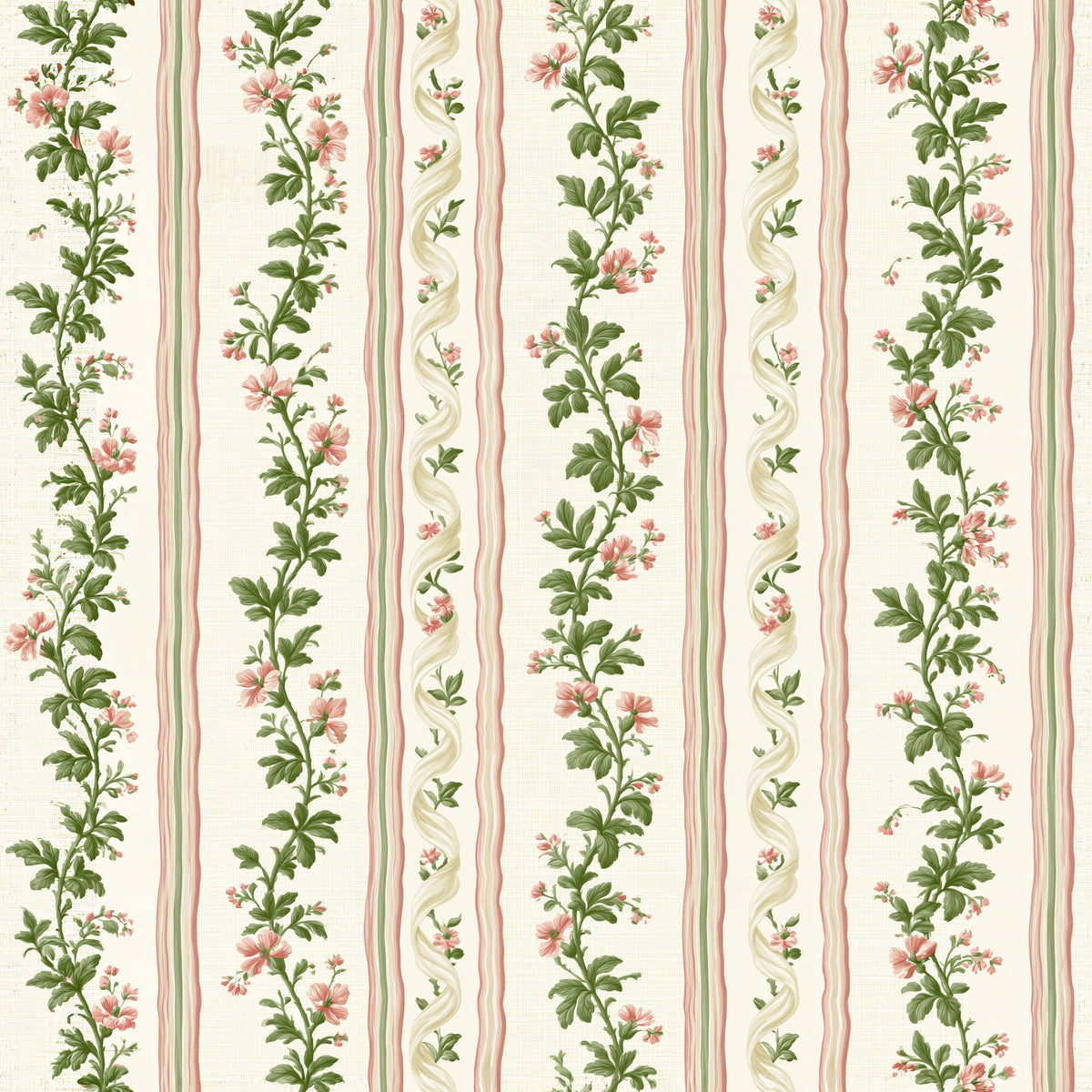 Ribboned Petal Columns — wallpaper pattern