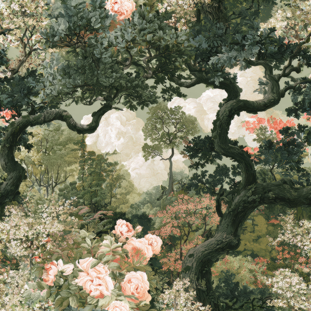 The Overgrown Canopy — wallpaper pattern