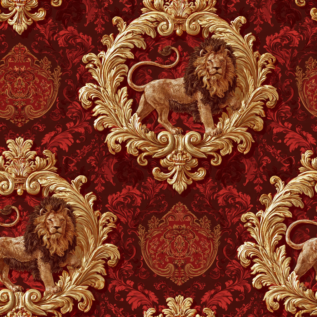 Lion of the Realm — wallpaper pattern