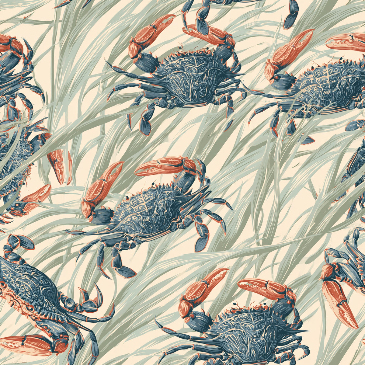 Brackish Blades — wallpaper pattern