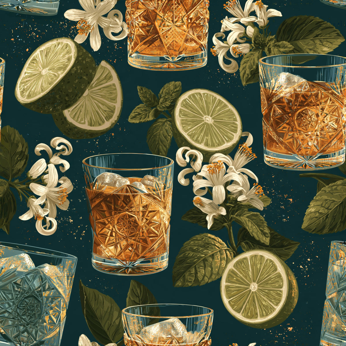 Bourbon Botanica — wallpaper pattern