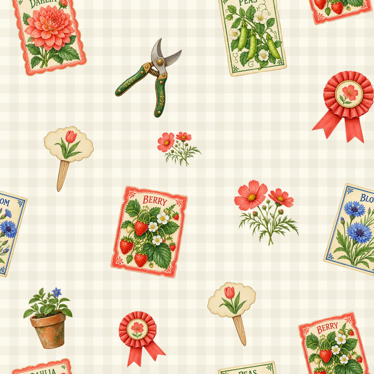 Gardener's Keepsakes — wallpaper pattern