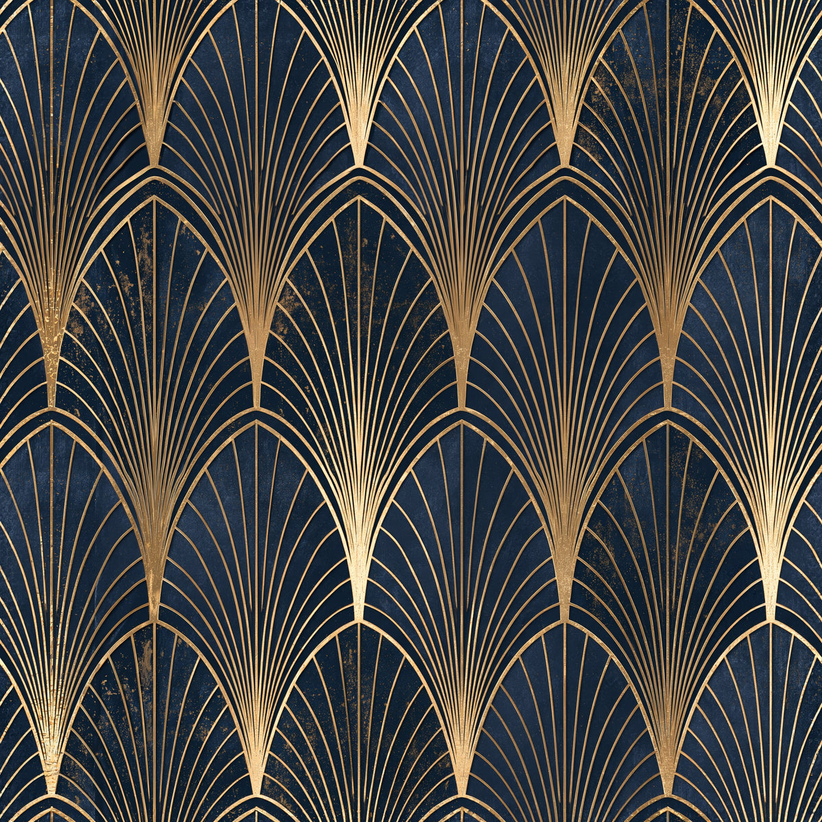 Ochre Arch Cascade — wallpaper pattern