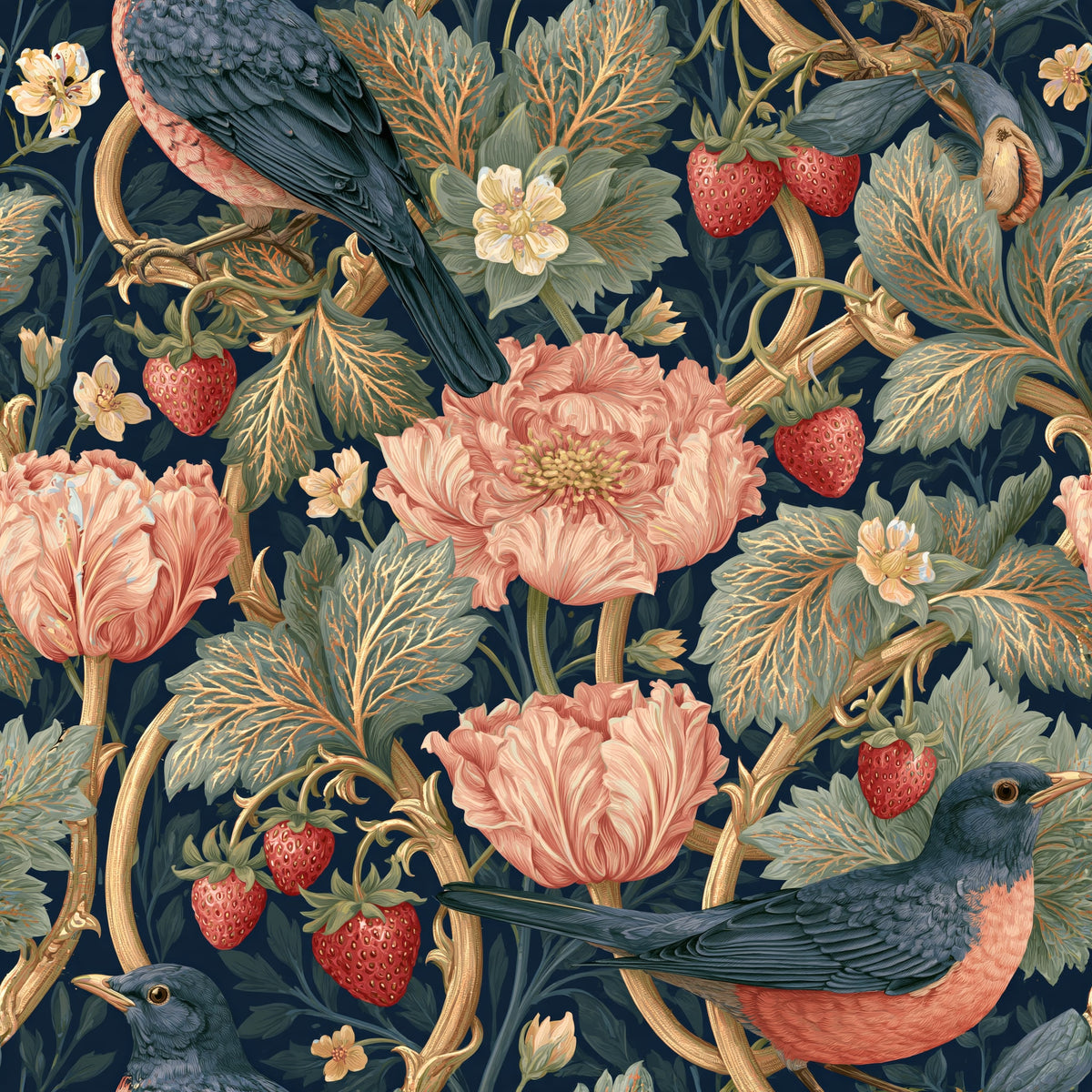 The Robin's Share — wallpaper pattern