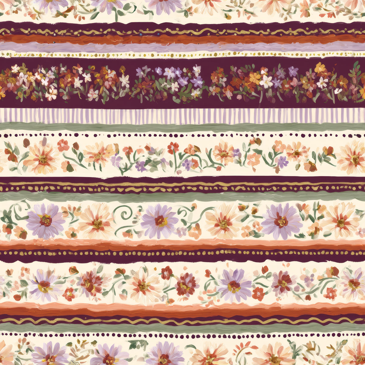 Wildflower Strata — wallpaper pattern