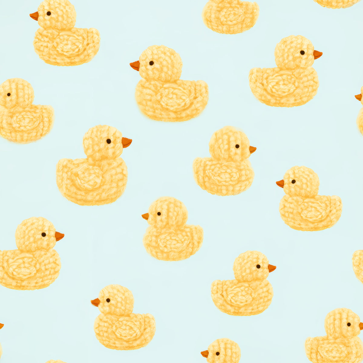 Tub Time Flock — wallpaper pattern