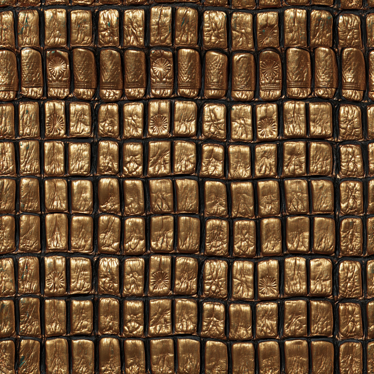 Bronze Block Run — wallpaper pattern