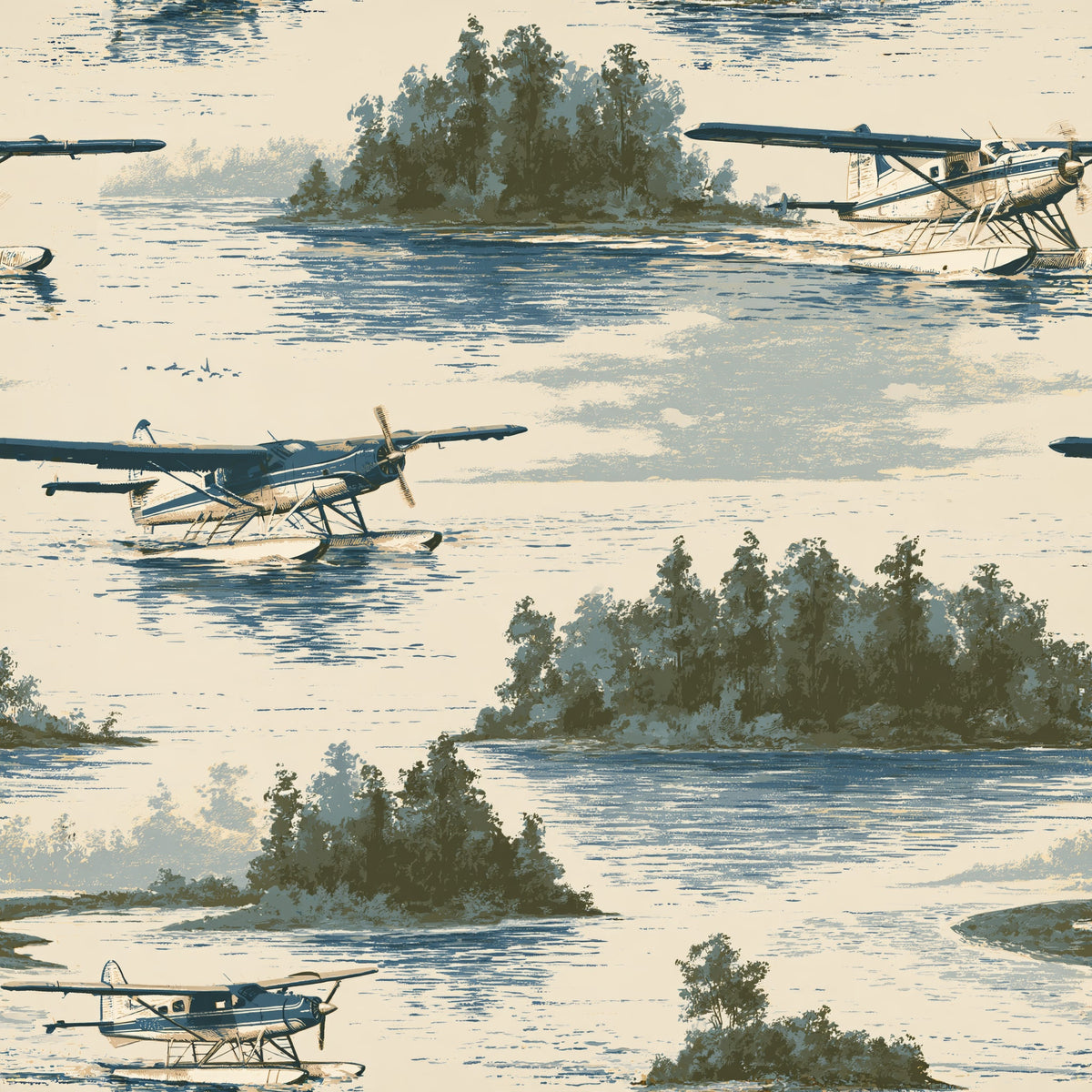 Floatplane Pass — wallpaper pattern