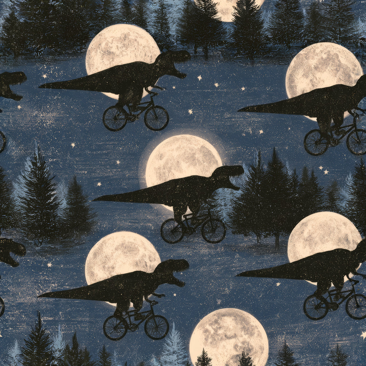Cretaceous Commute — wallpaper pattern