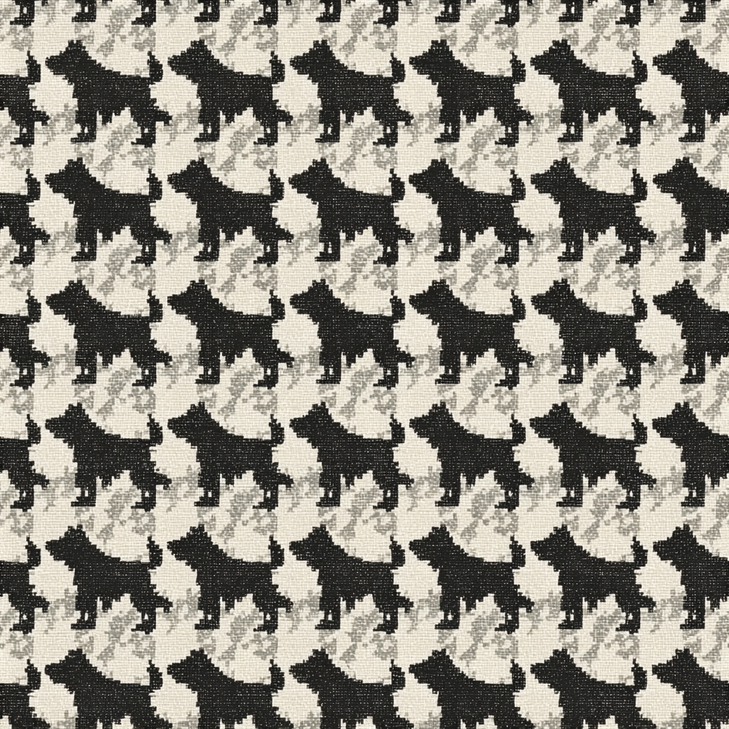Houndstooth Howl Wallpaper