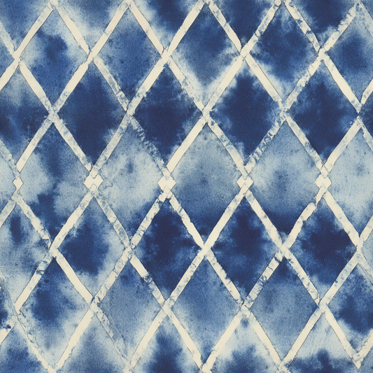 Shibori Chic: Diamond Drift Wallpaper