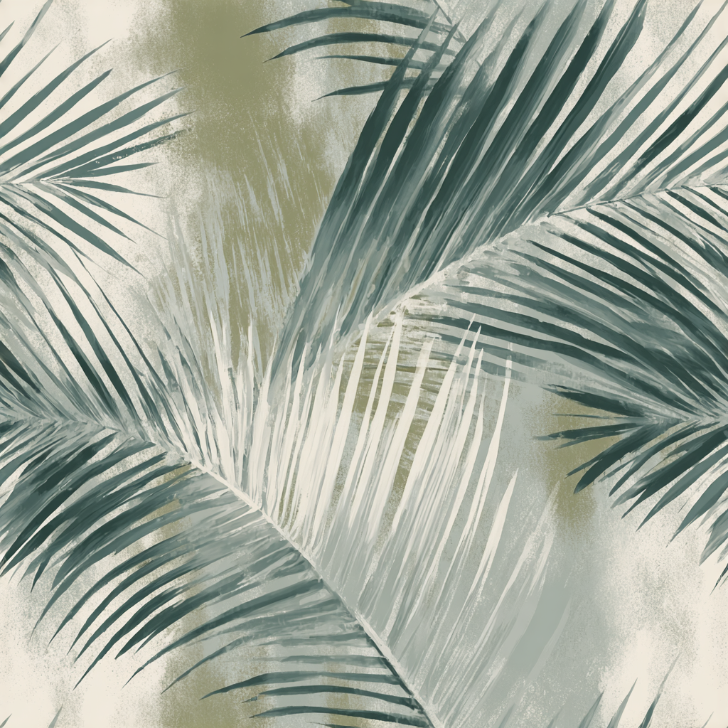 Winterglass Palms Wallpaper
