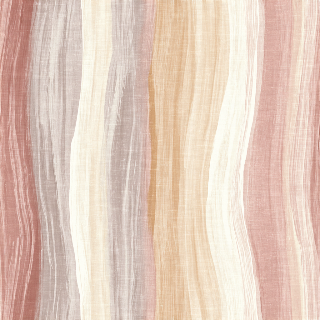 Rosewood current wallpaper with flowing stripe pattern in neutral shades.