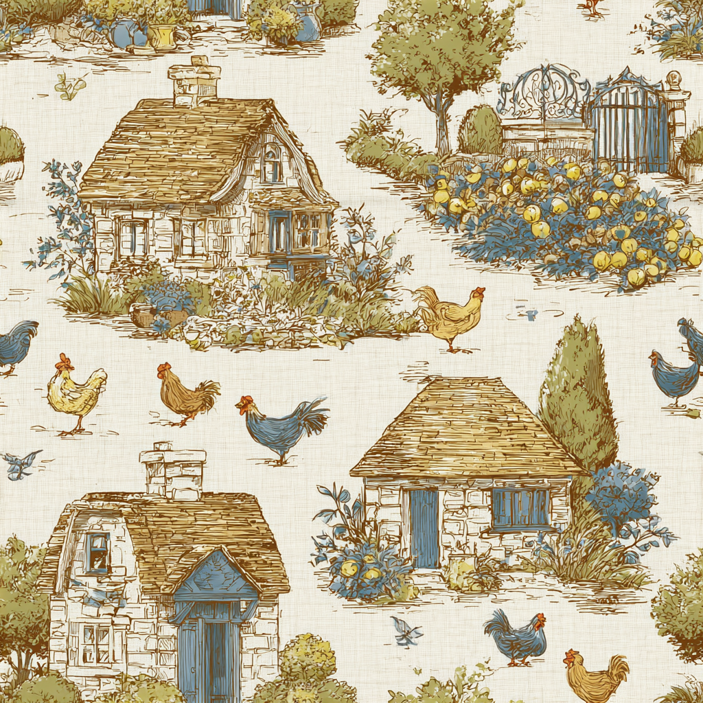 Pastoral Whimsy Wallpaper