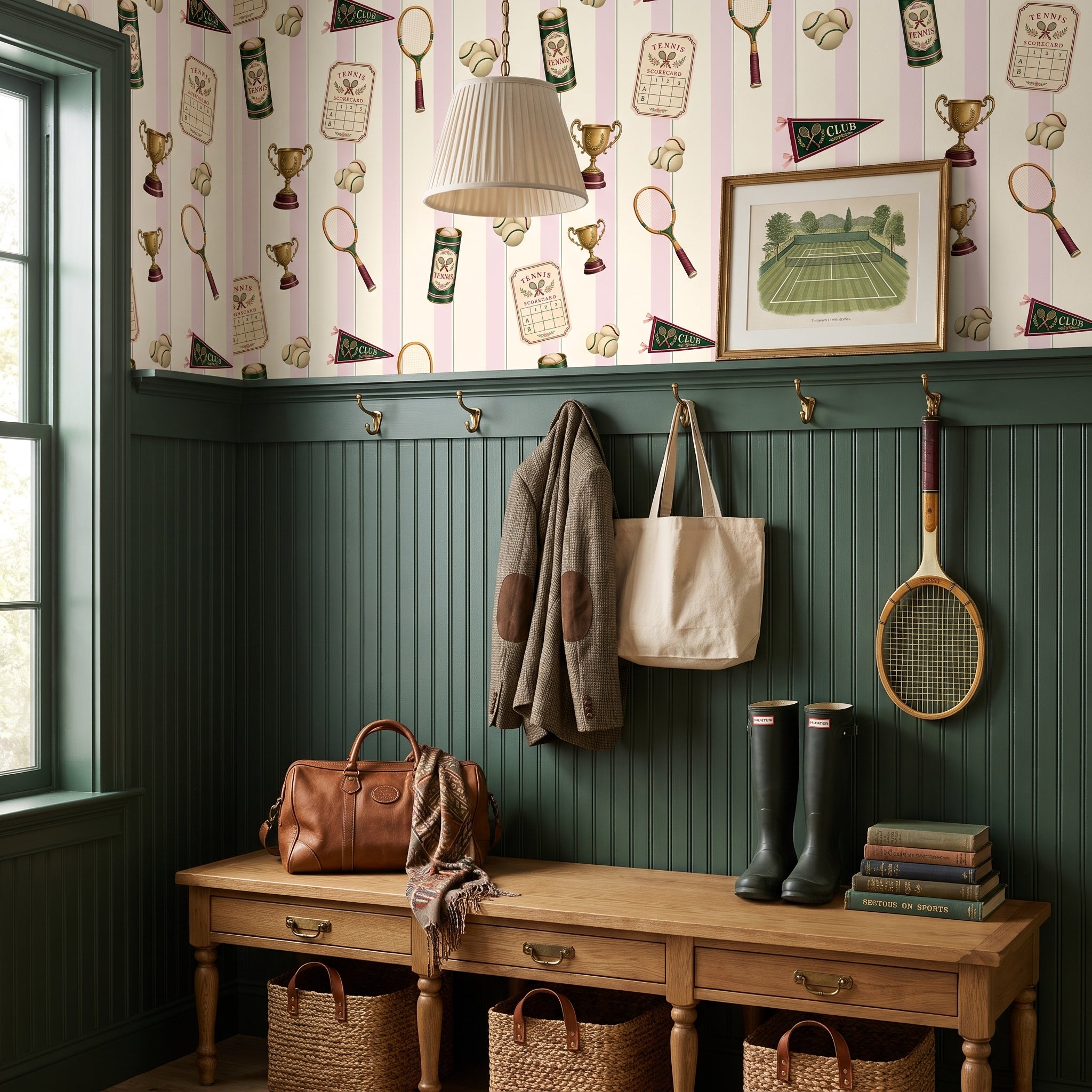 Courtside Ledger — styled room 1