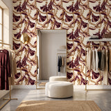 Burgundy Link and Tassel — styled room 2
