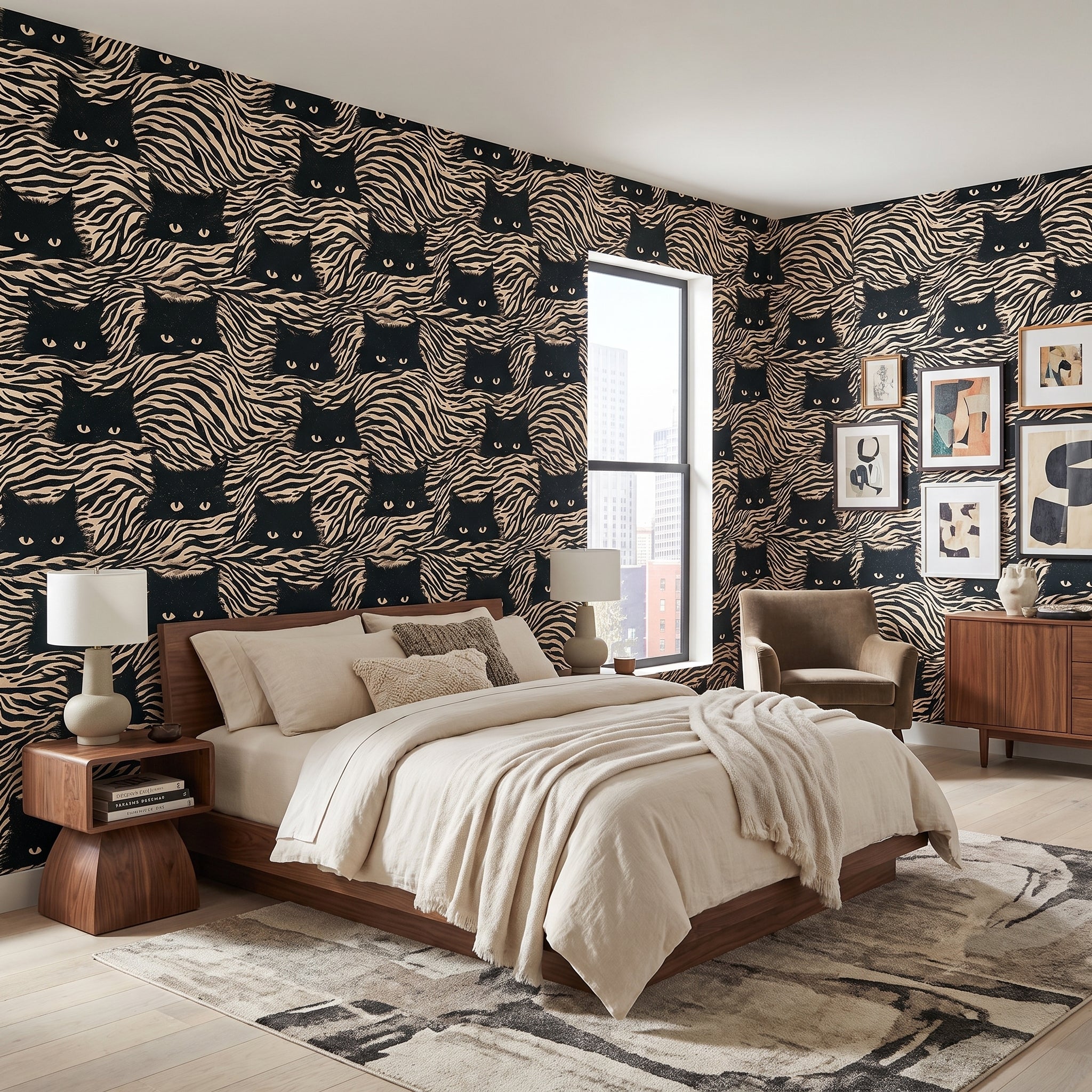 Camouflage Felines — styled room 3