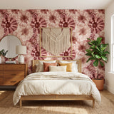 Mauve Tie-Dye Sunbursts — styled room 1