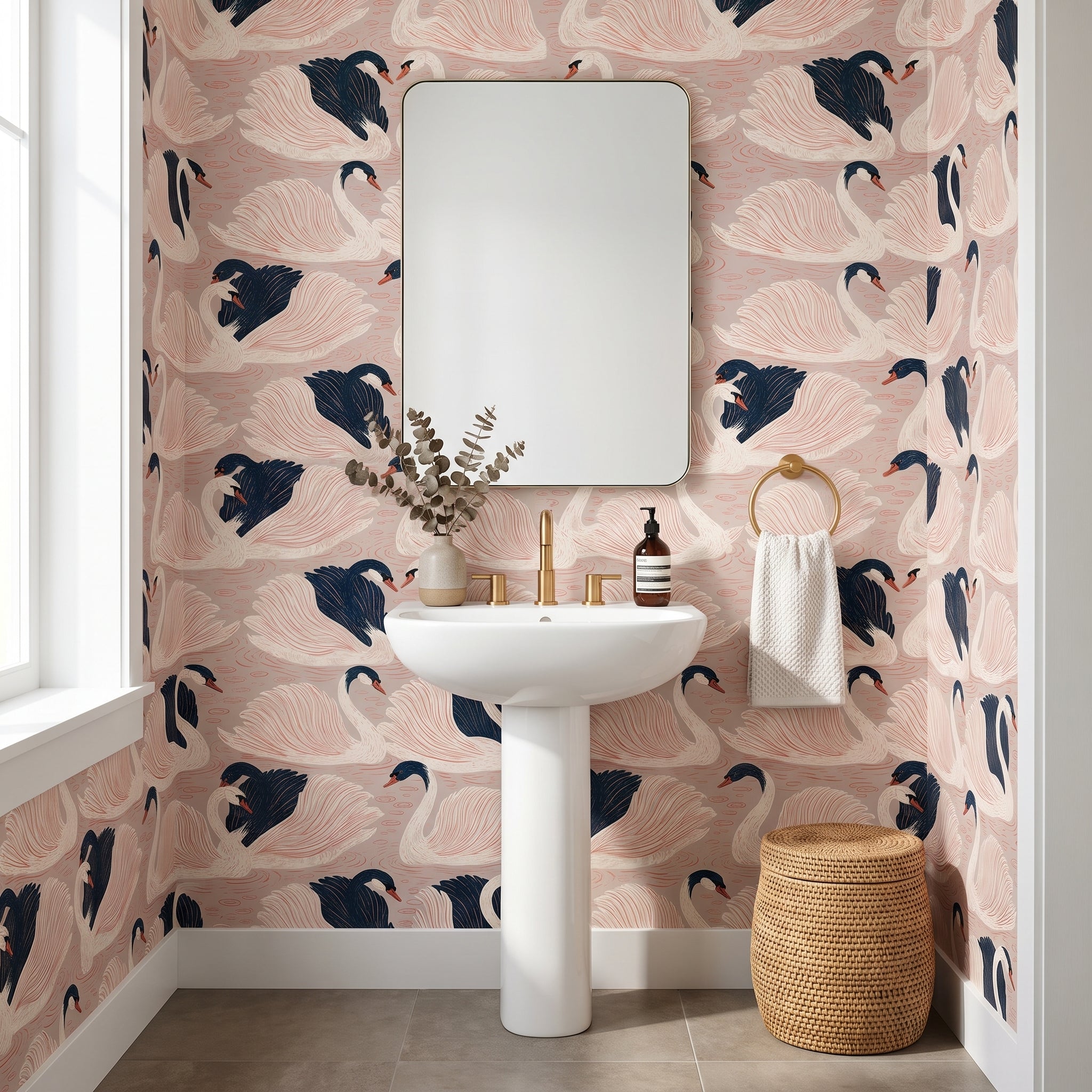 Painted Swan Duet — styled room 3