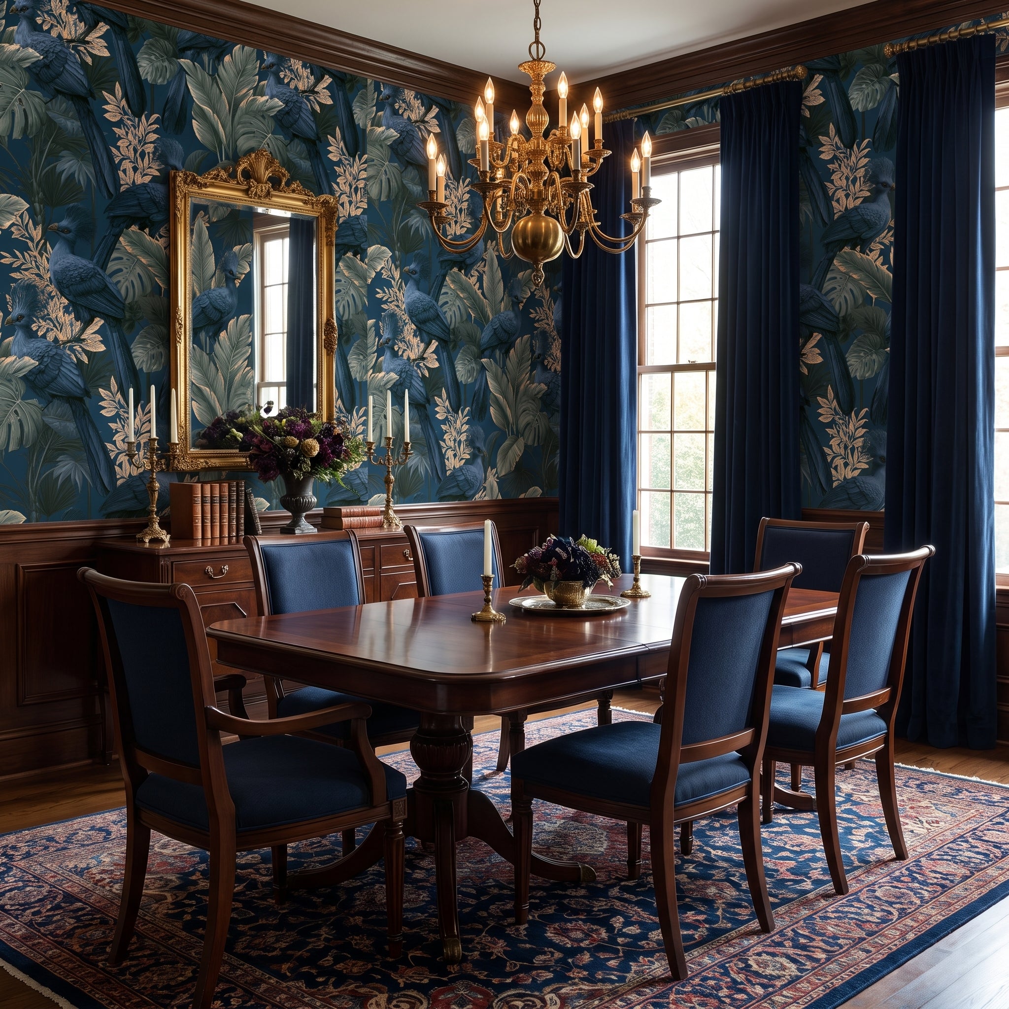 Crowned Aviary Tropic — styled room 1