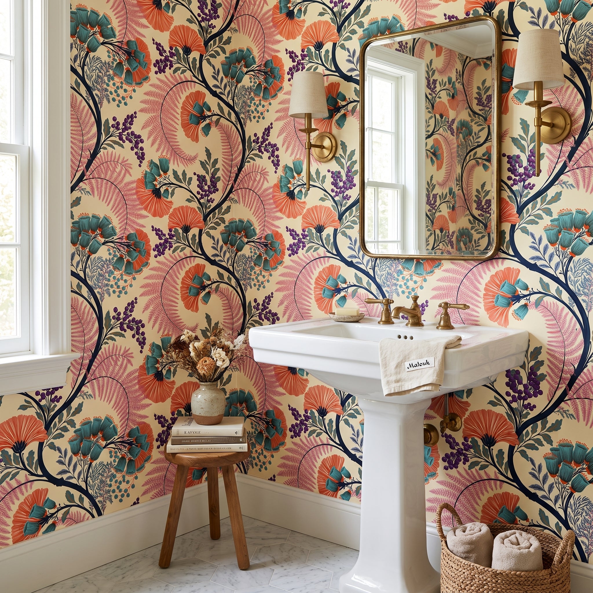 Coral Bell Cascade — styled room 2