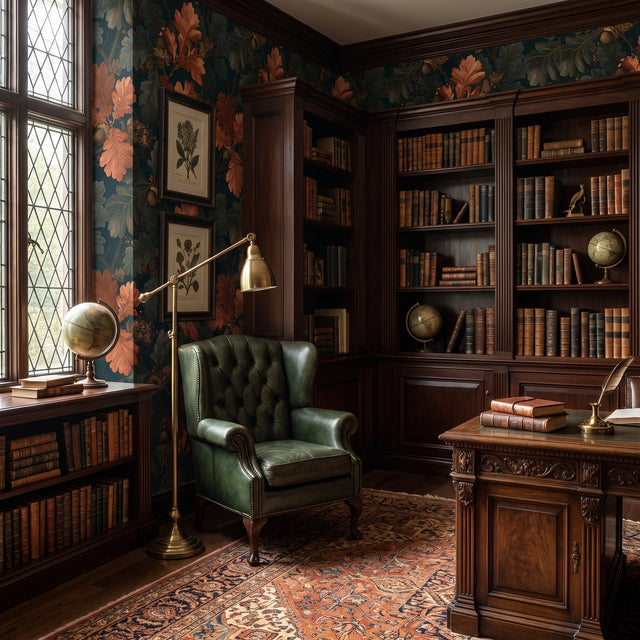 Deepwood Oak Wallpaper – Canvas & Ivy