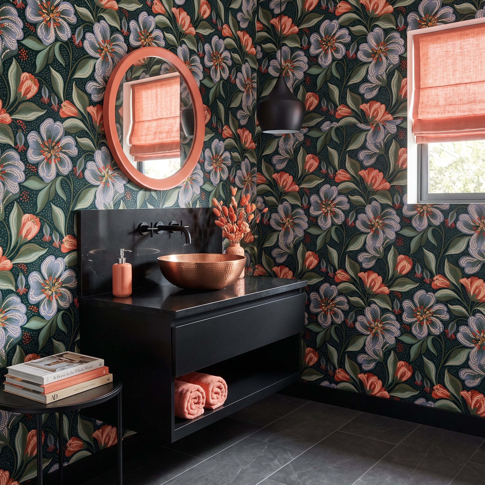 Stippled Bloom Canopy — styled room 2