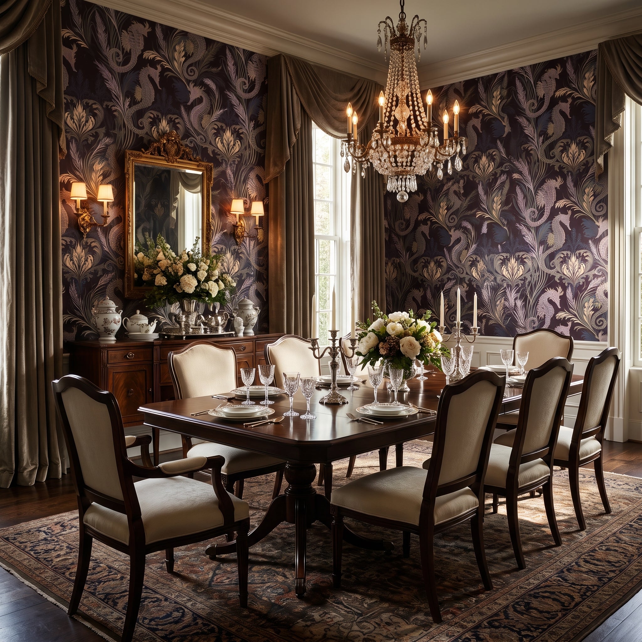 Seahorse Scroll — styled room 2