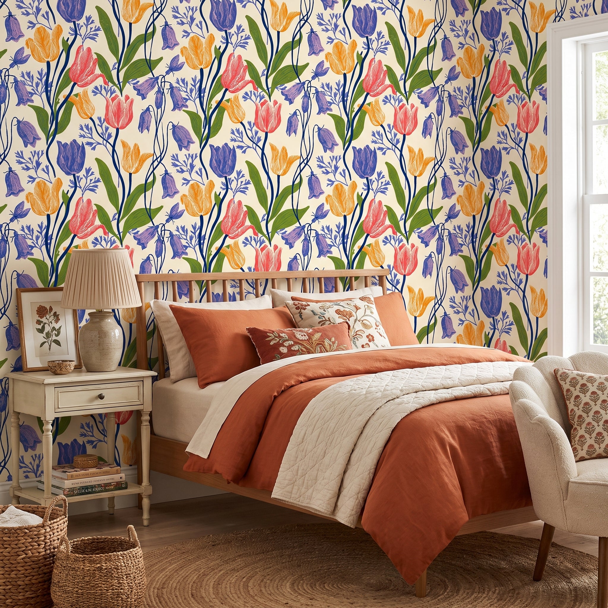 The Printmaker's Tulips — styled room 2