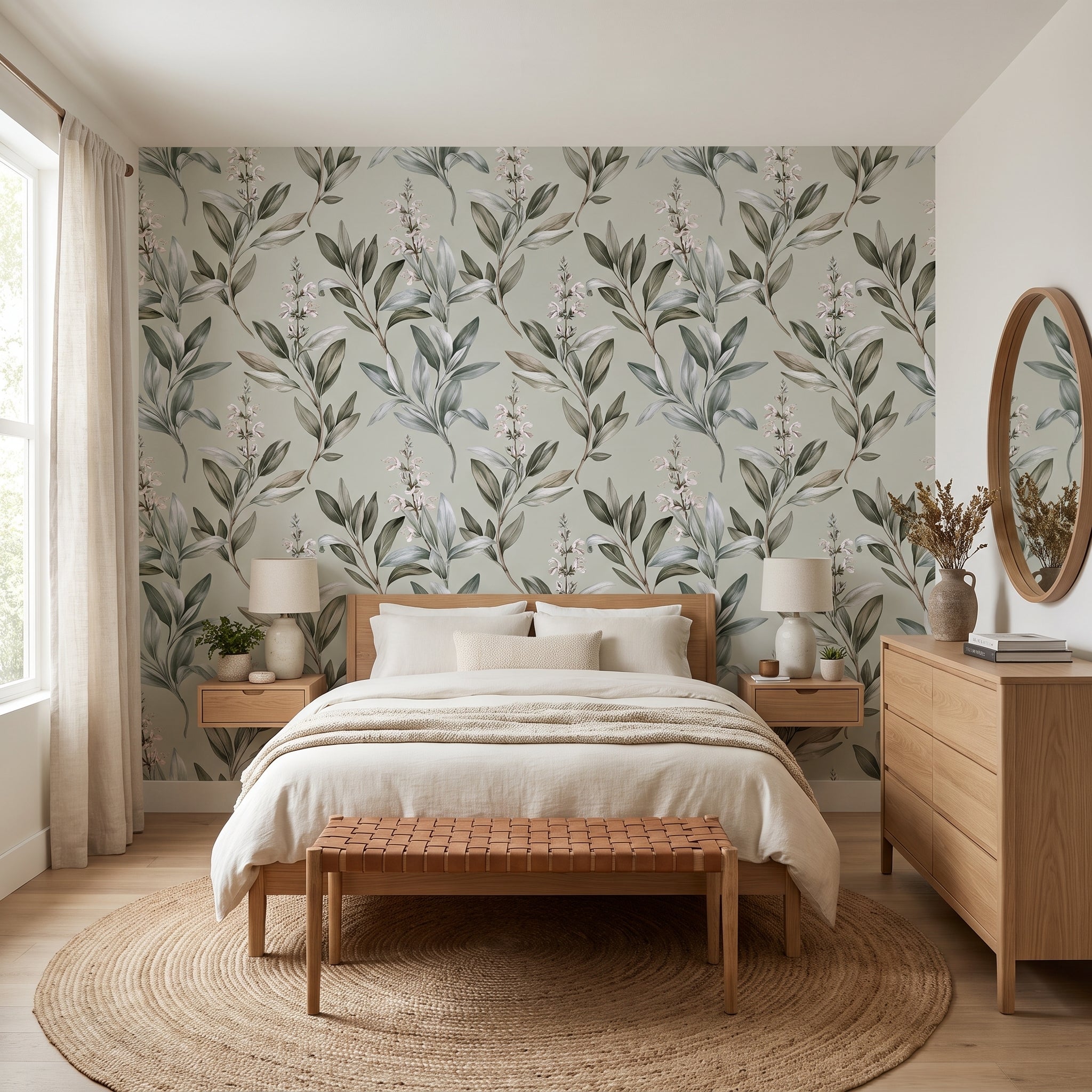 Ascending Leaf and Spire — styled room 1
