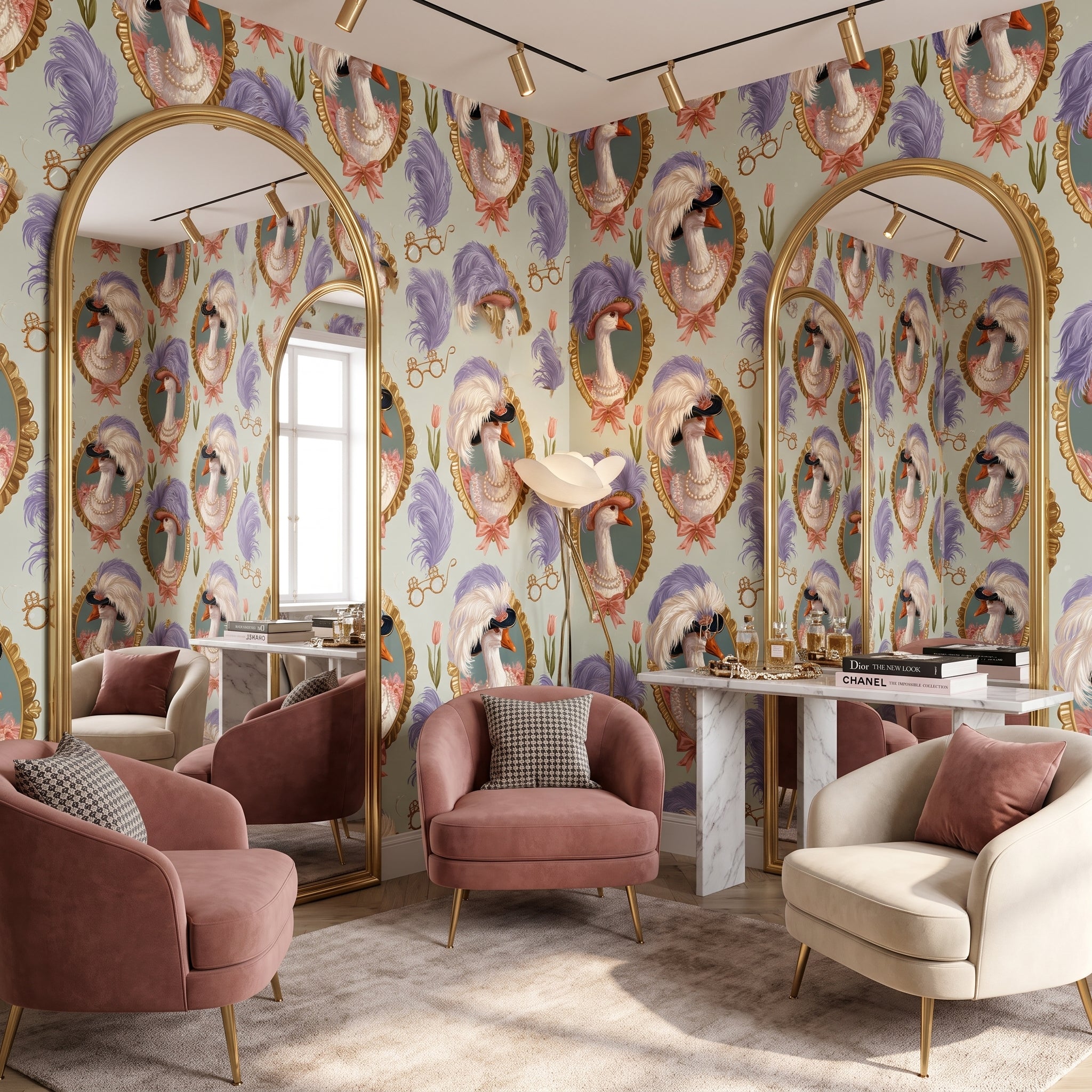 Plumed Society — styled room 2