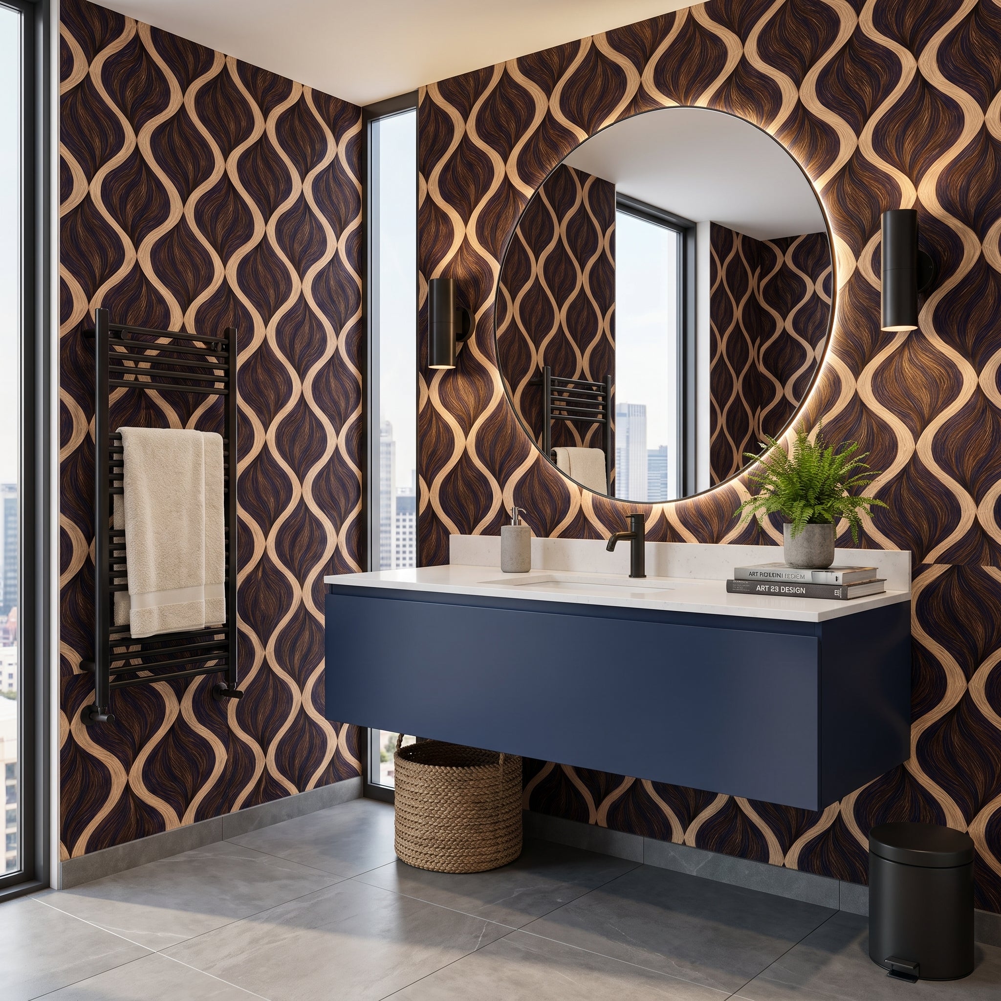 Ribboned Current — styled room 3