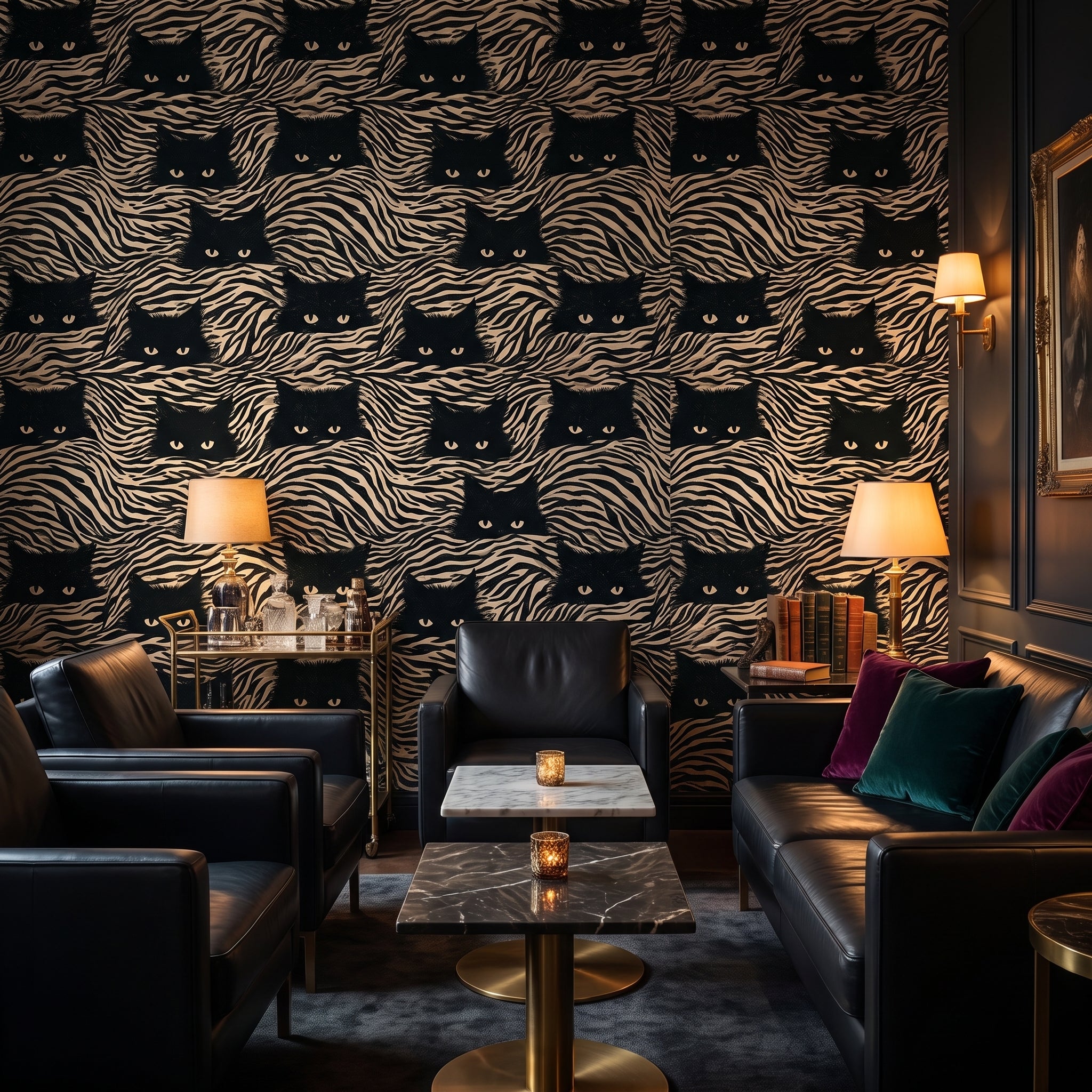 Camouflage Felines — styled room 2